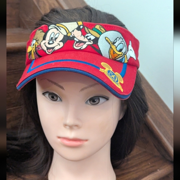 Walt Disney World Disney Resort Visor Hat Adjustable Mickey Donald Goofy - Picture 1 of 9
